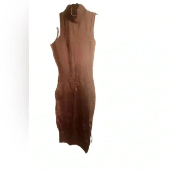 Like new Marciano taupe bodycon day 2 nite midi stretch dress XS - Picture 2 of 5